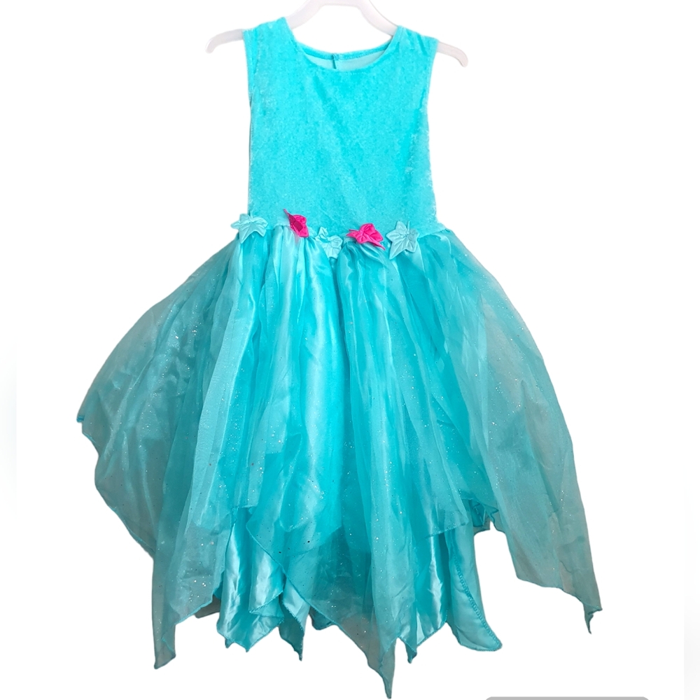Trolls Girl's Princess Poppy Fancy Dress Costume Size 6-8 Y with headband